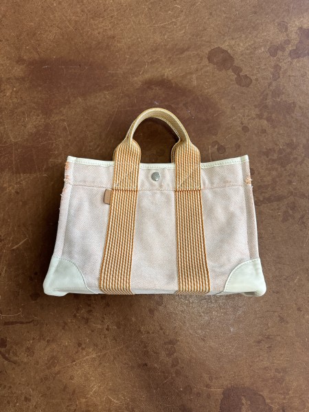 HERMES エルメス　ニューフールトゥ　グレー　角破れなし　クリーニング済み フールトゥ エルメス トートバッグ ニューフールトゥ MM
