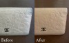 CHANELカメリア財布のケア