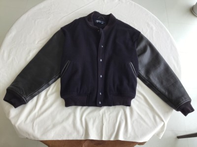 POLO RALPH LAURENスタジャンのクリーニングと革染色補正