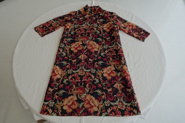 【After】シルクワンピース縮み補正