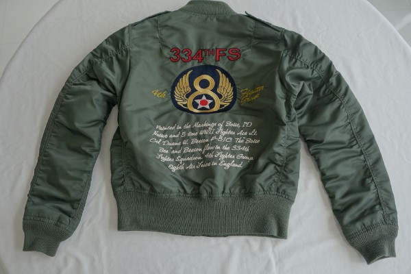 AVIREX L-2Bジャケット：後